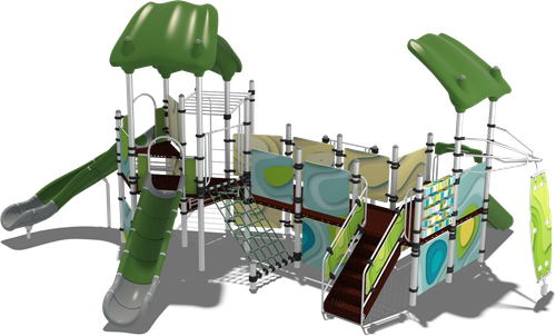 Детский городок Барбадос, комплектация 1 (паттерн Papercut)