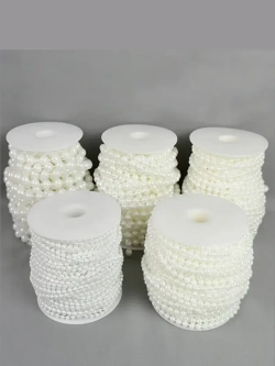 Бусы на нитке, 3мм, 100м