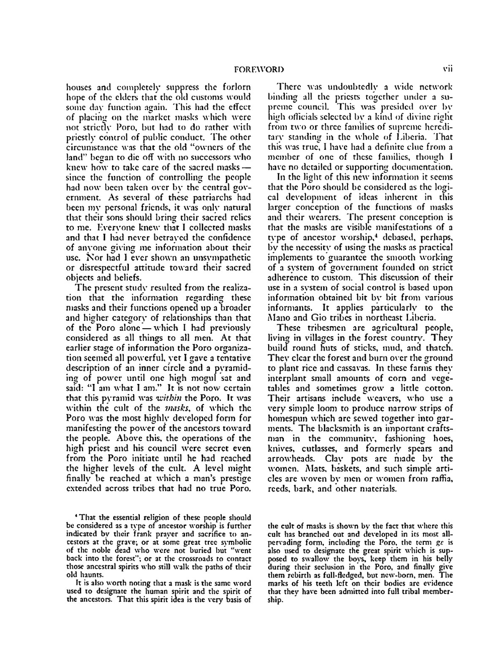 Masks as agents of social control in northeast Liberia | G.W. Harley