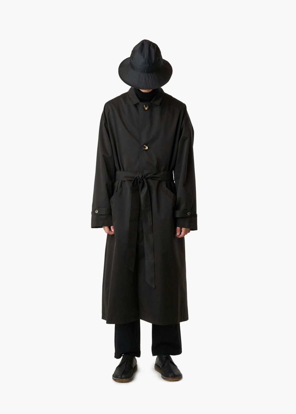 Плащ FOS Длинный 1 Черный Мужской