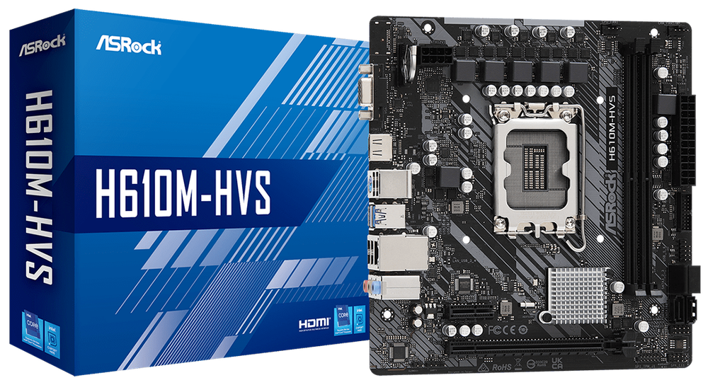 Материнская плата mATX ASRock H610M-HVS