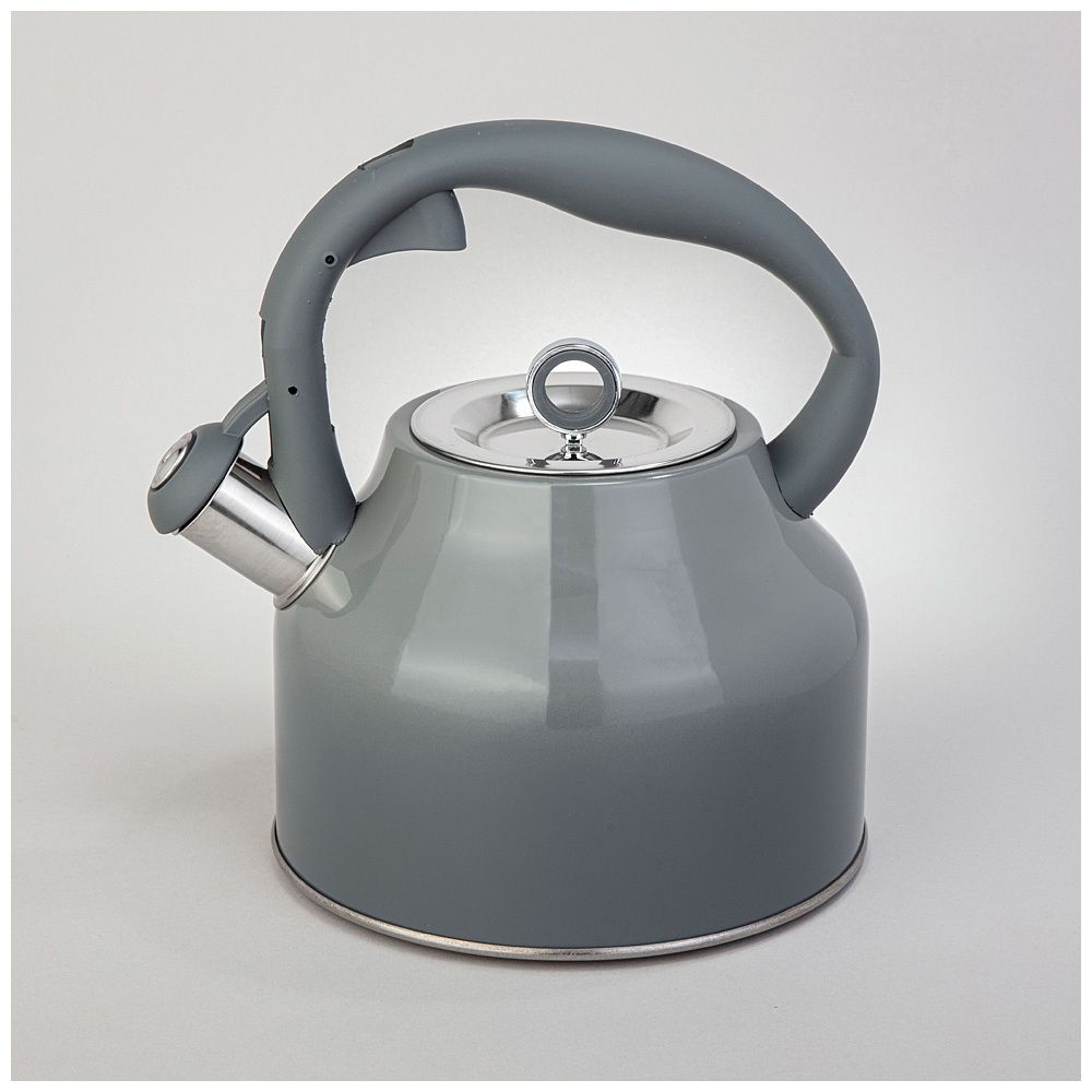 ЧАЙНИК AGNESS СО СВИСТКОМ, 2,8 Л, ИНДУКЦИЯ, ЦВЕТ - СЕРЫЙ ГРАДИЕНТ