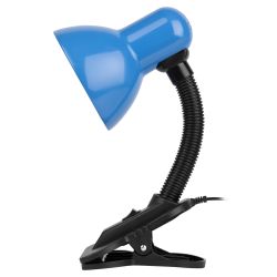 Настольный светильник ЭРА N-102-E27-40W-BU на прищепке синий