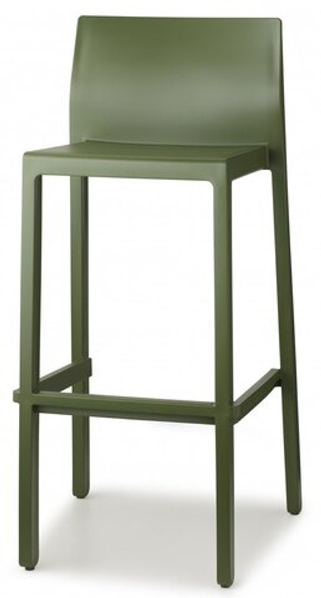 Стул барный пластиковый Scab Design Kate, зеленый