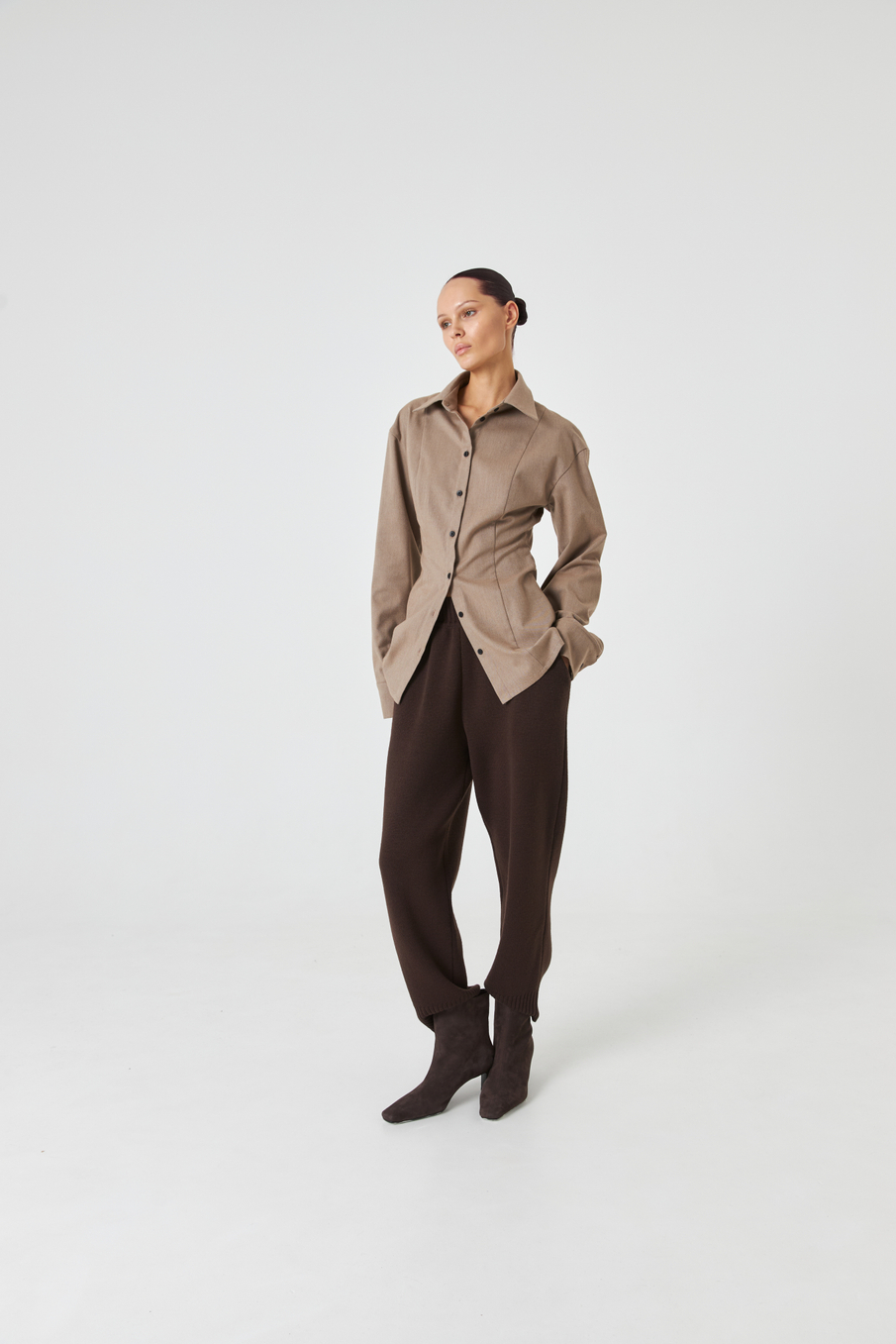 Брюки вязаные