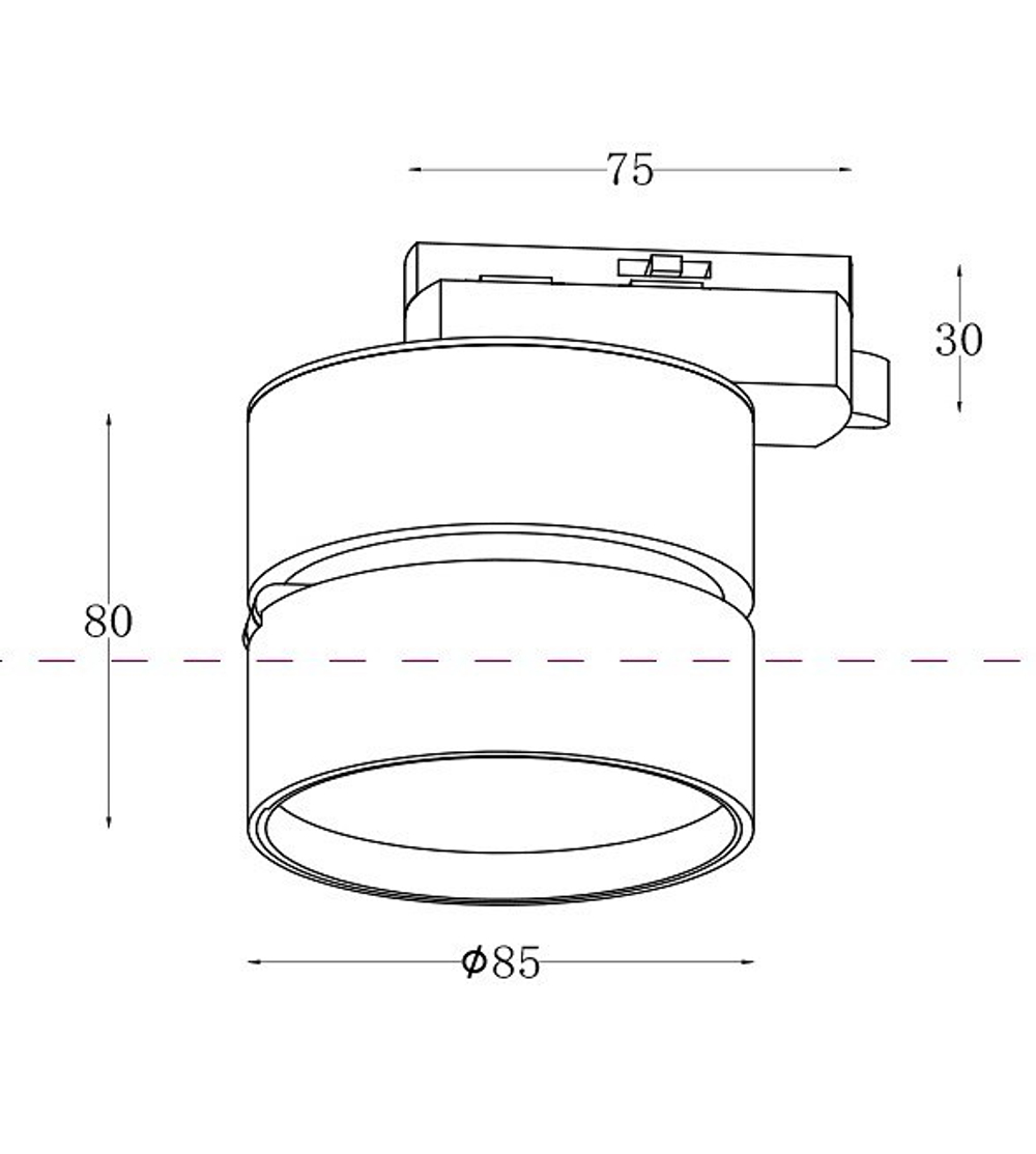 Трековый светильник Maytoni Technical TR007-1-12W4K-W