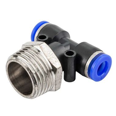 Фитинг Т-образный для пластиковых трубок 6мм с наружной резьбой 1/2'' Forsage F-SPB06-04