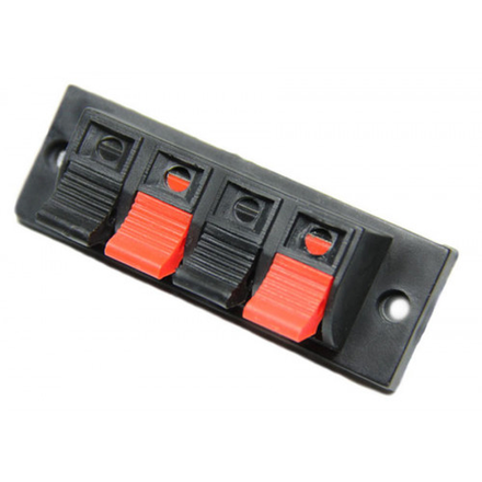 Прищепка аудио четверная пластик на корпус 70*25