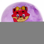 Мяч 22 см «Веселые Зверята» (50г), микс