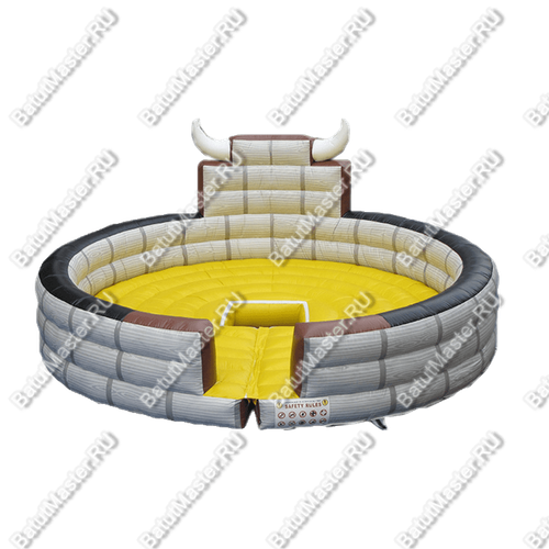 Надувной батут для аттракциона Родео "Рога и копыта", 5*5*3 м