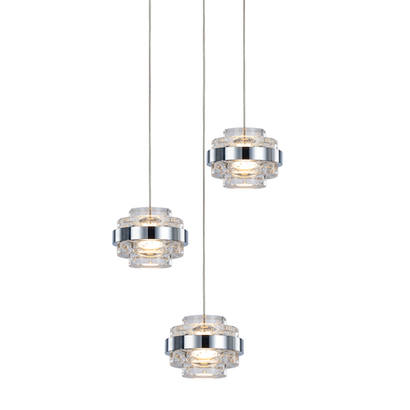 Подвесной светильник MD22030002-3A chrome/clear