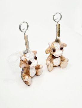 Свадебные держатели для фотографий парочка бычков "Жених и Невеста"