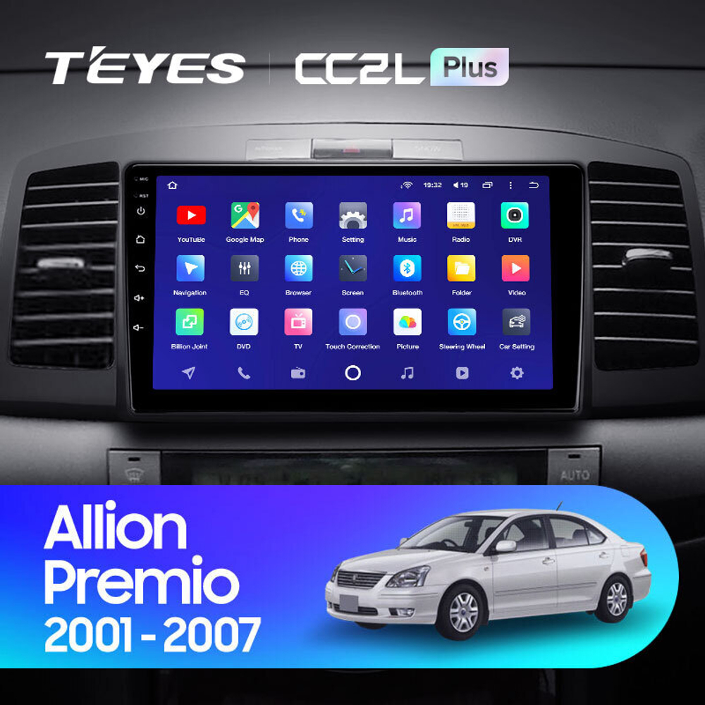 Teyes CC2L Plus 9" для Toyota Premio, Allion 2001-2007