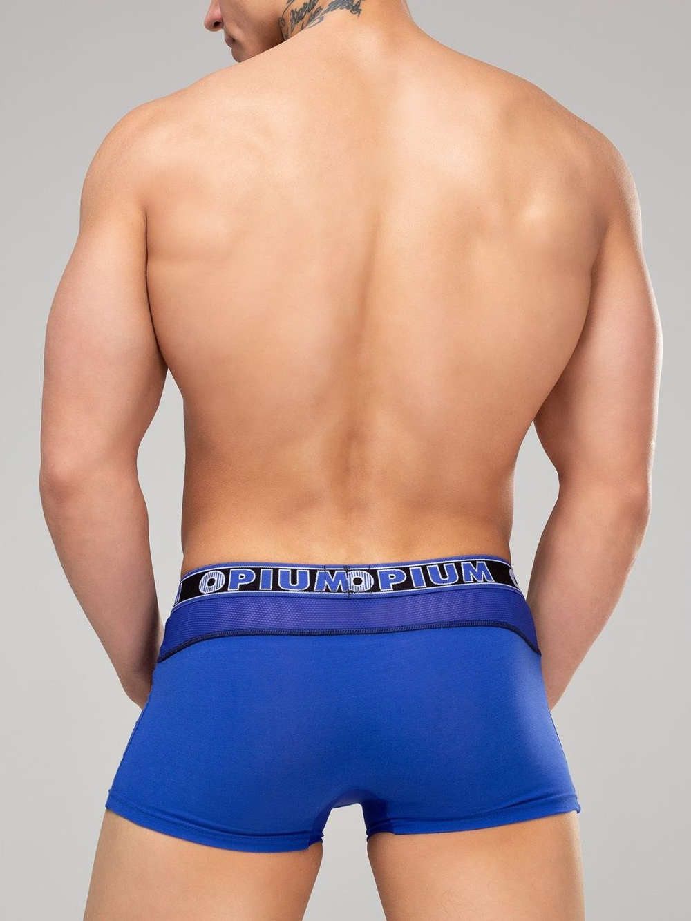 Мужские трусы-боксеры с сеткой (Размер: M) (Цвет: красный)