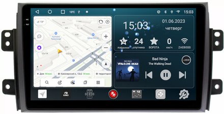 Магнитола Suzuki SX4 2006-2014 - RedPower 054 Android 10, QLED+2K, ТОП процессор, 6Гб+128Гб, CarPlay, SIM-слот