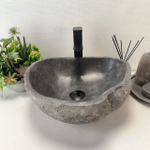 Раковина из речного камня RS-63512 (43*39*16) 0122