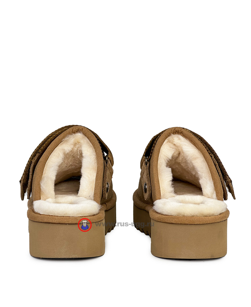 GOLDENSTAR CLOG PLATFORM Chestnut