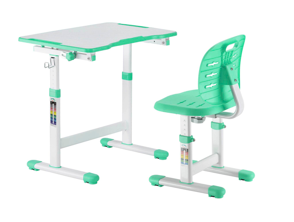 Комплект растущей детской мебели Fundesk Omino парта + стул
