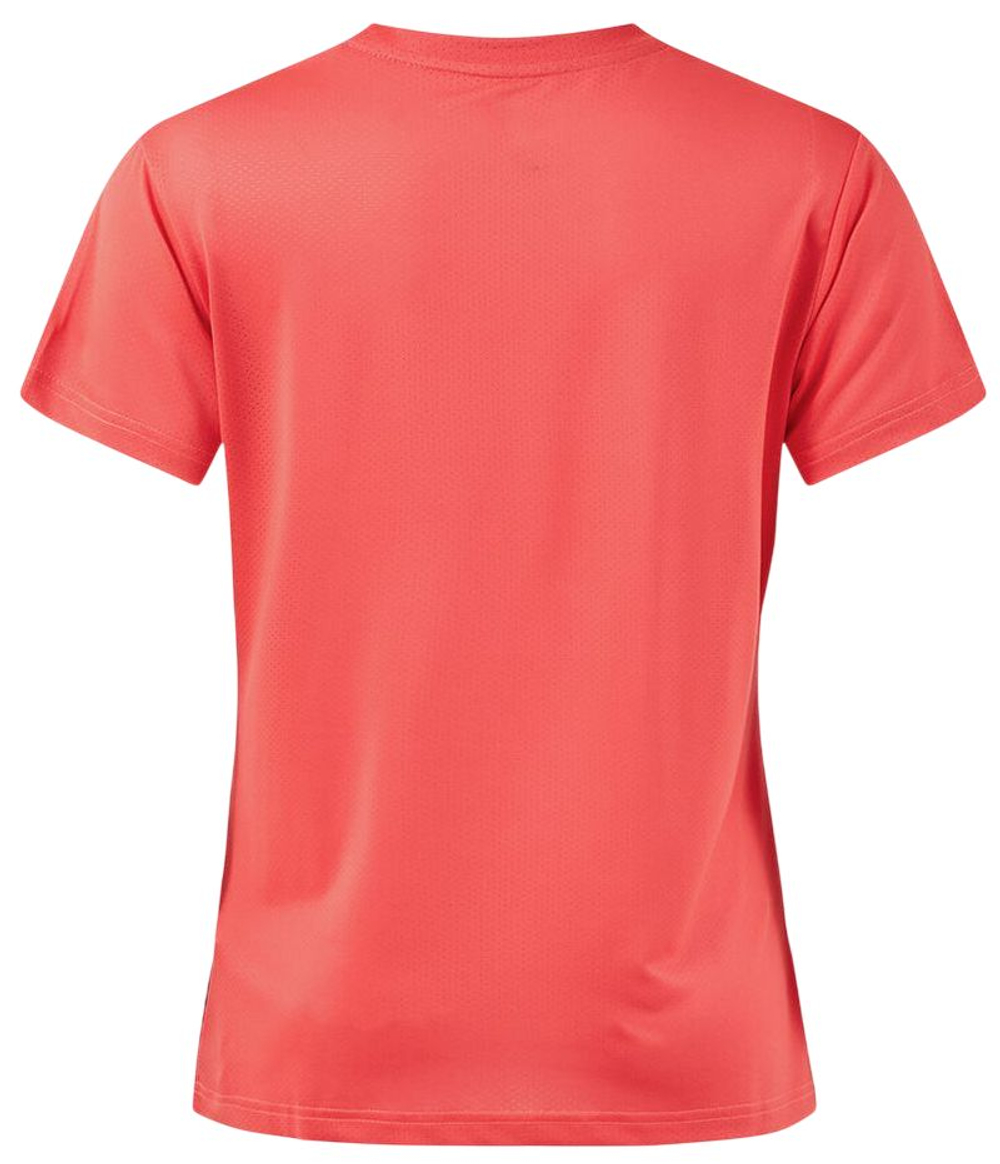Женская теннисная футболка Joma Picasho Short Sleeve - fluor coral/black