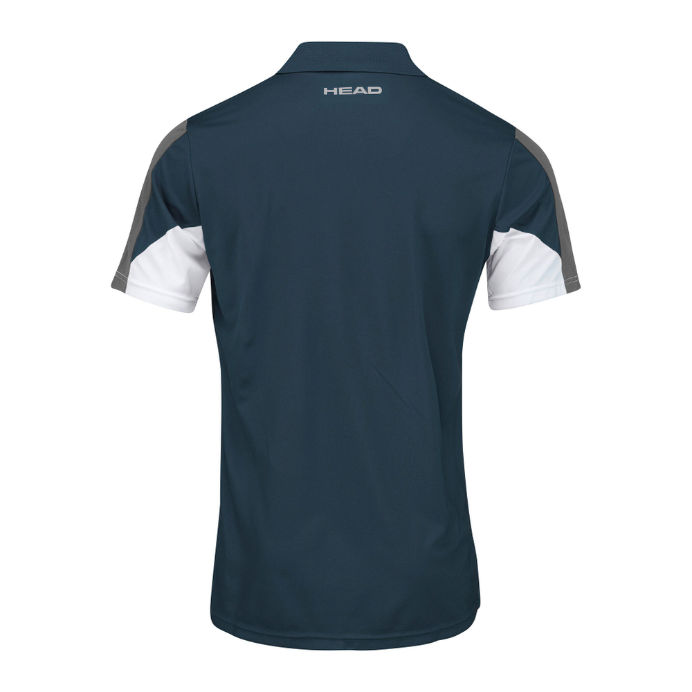 Мужское теннисное поло HEAD Club 22 Tech Polo Men - Dark Blue, White
