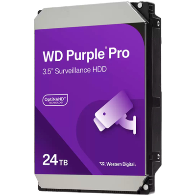 HDD AV WD Purple Pro (3.5'', 24TB, 512MB, 7200 RPM, SATA 6 Gb/s)