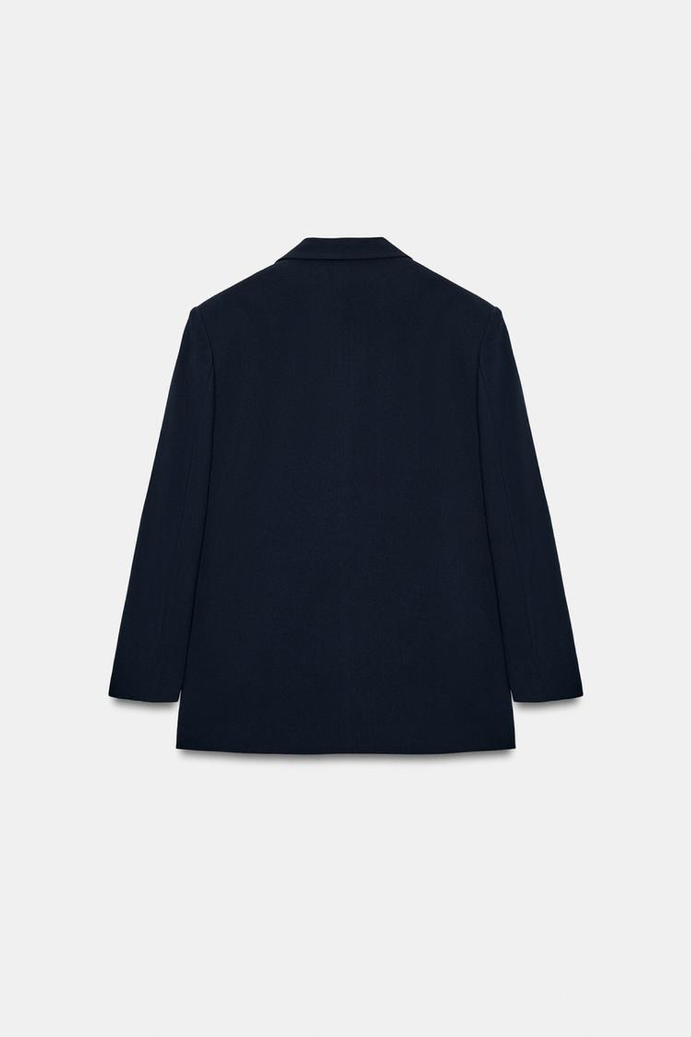 ZARA ДВУБОРТНЫЙ БЛЕЙЗЕР ОВЕРСАЙЗ, МОРСКОЙ СИНИЙ