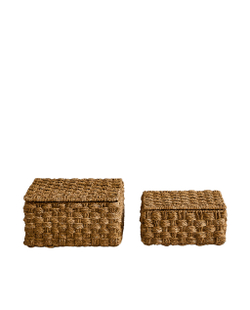 Zara Home Корзина из морской травы, цвет бежевый, 33 см