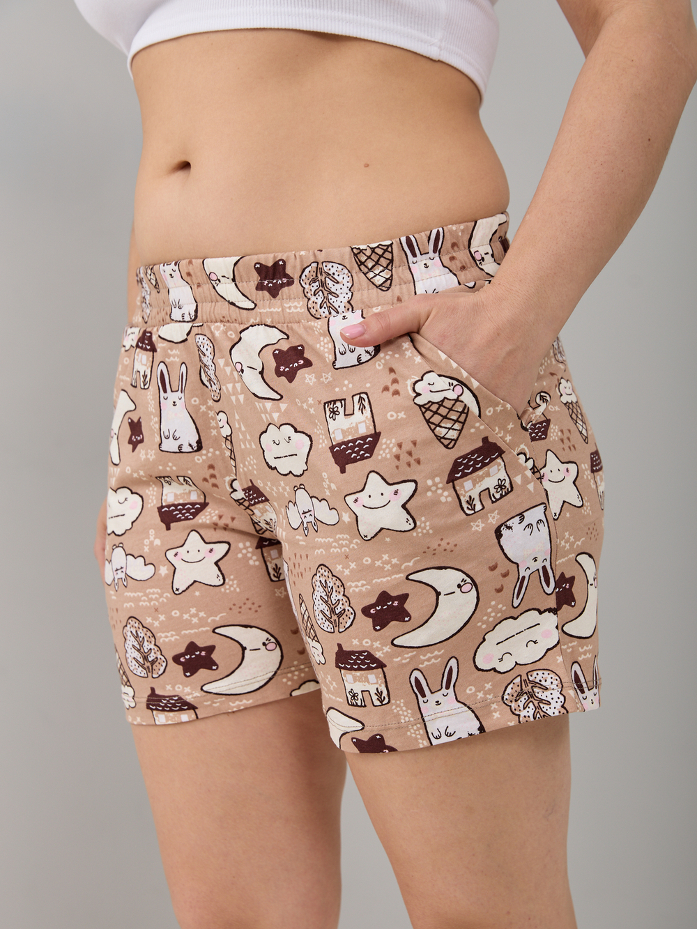 Шорты Н-048Х/бежевый-облачко