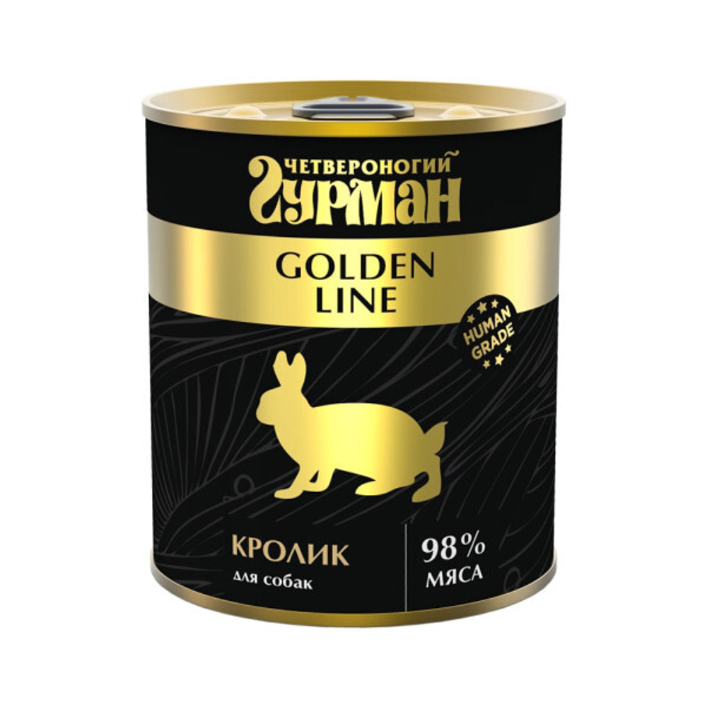 Четвероногий гурман корм консервированный для собак Golden Line