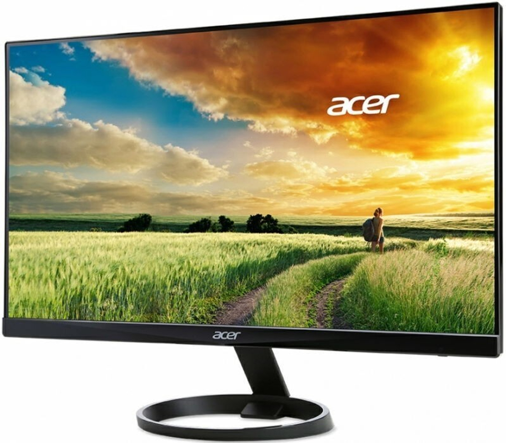 Монитор Acer - R240HYbidx, 23.8;;, 16:9, IPS, 4ms, 250cd/m&#178;, 1000:1, 1920x1080 (Full HD), VGA, 1x HDMI, 1x DP, цвет Чёрный, UM.QR0EE.026