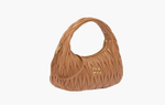 Сумка Miu Miu Wander Matelasse Nappa Leather Hobo Bag "Caramel"