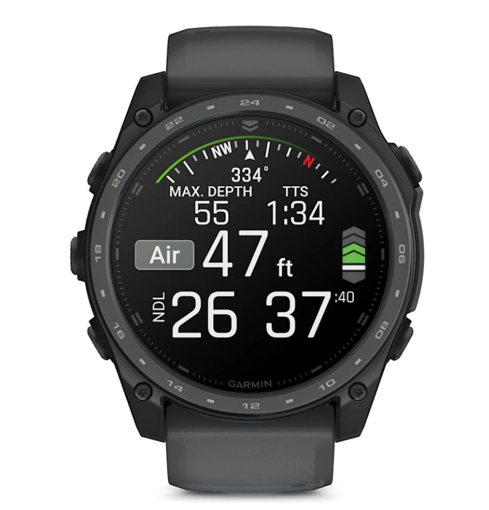Тактические часы Garmin Tactix 8 – 51 mm, AMOLED, Cerakote Coating Includes Applied Ballistics Ultralight Solver and Slate Gray Cerakote Coating
