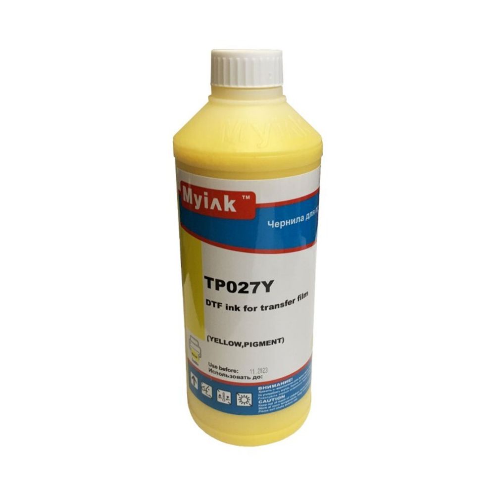 Чернила MyInk TP027Y текстильные DTF для EPSON (1л) yellow