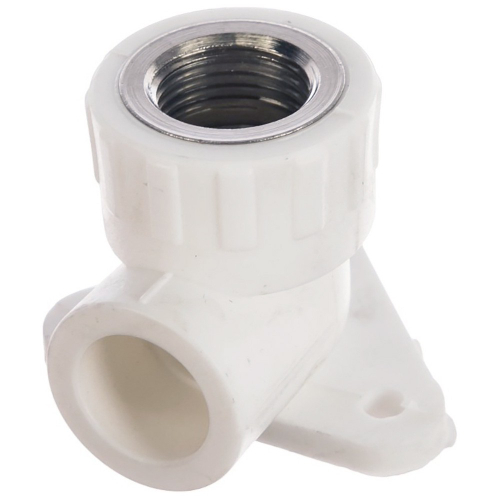 Угольник РОСТерм PPR комбинированная D20х1/2 ВР с креплением