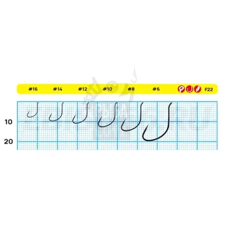 Крючок Gamakatsu F22 №6-10 Гамакацу Ф22