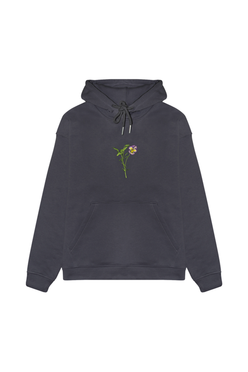 Худи Warm Анютины глазки темно-серое