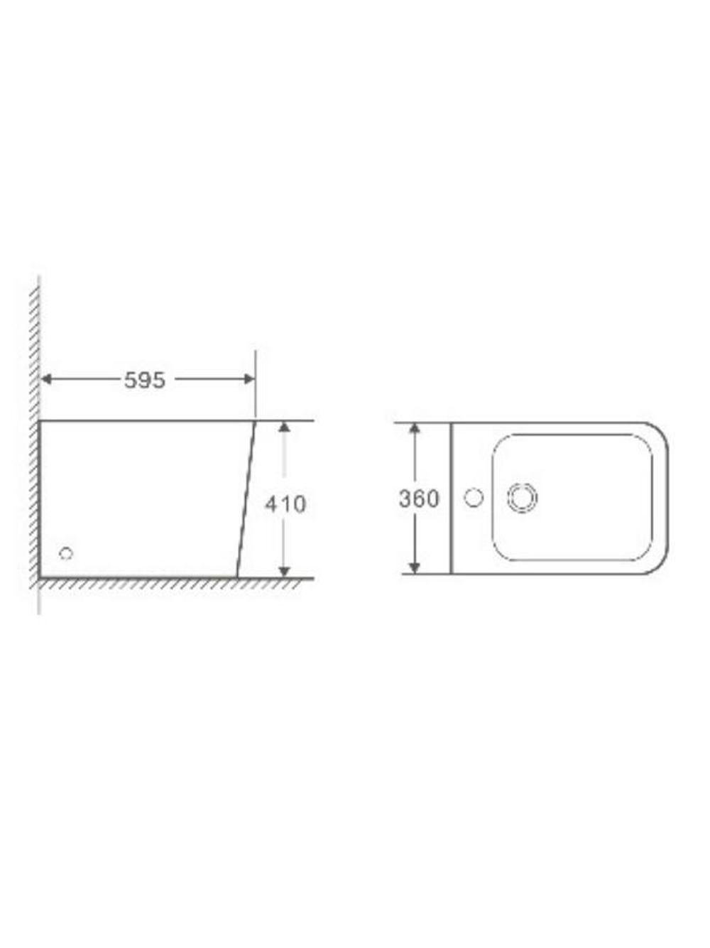 Биде напольное  черный матовый WeltWasser WW GELBACH 003 MT-BL  10000003746 черный матовый