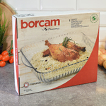 Форма жаропрочная 3,2л 317*282мм квадратная рифленая "Borcam"