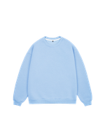 Свитшот оверсайз, без начеса (голубой)