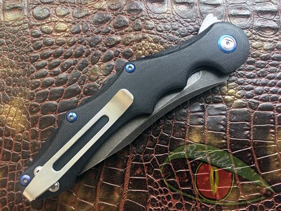 Складной нож Reptilian Рейв-02 c клинком из стали 9Cr18MoV, рукоять G10
