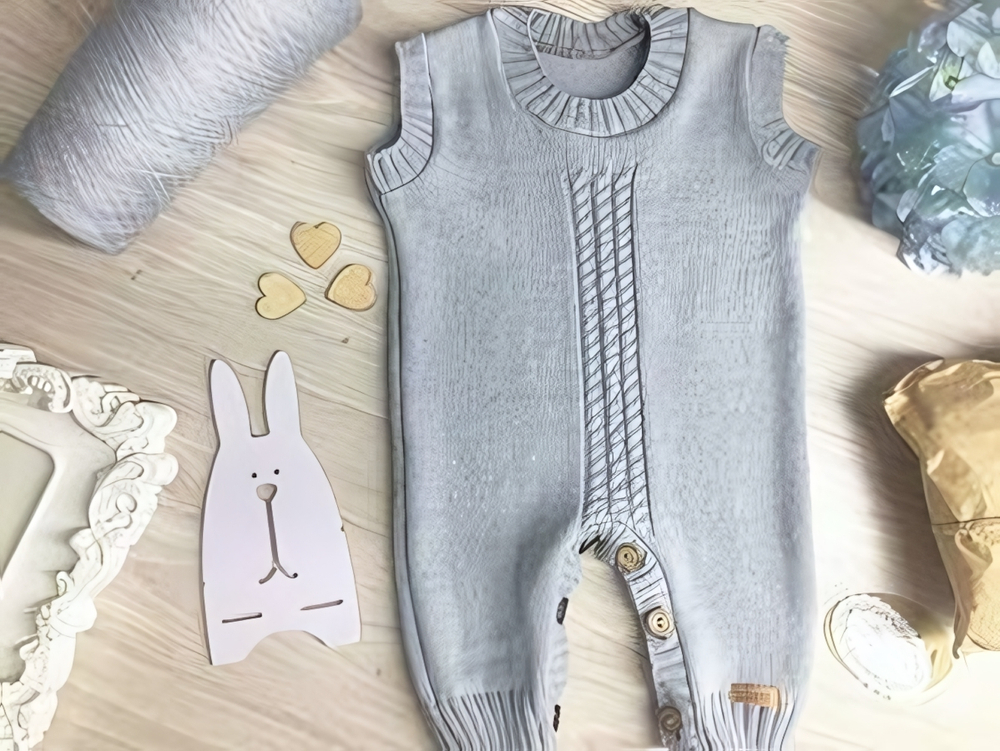 Полукомбинезон (56-62 серый) 1903