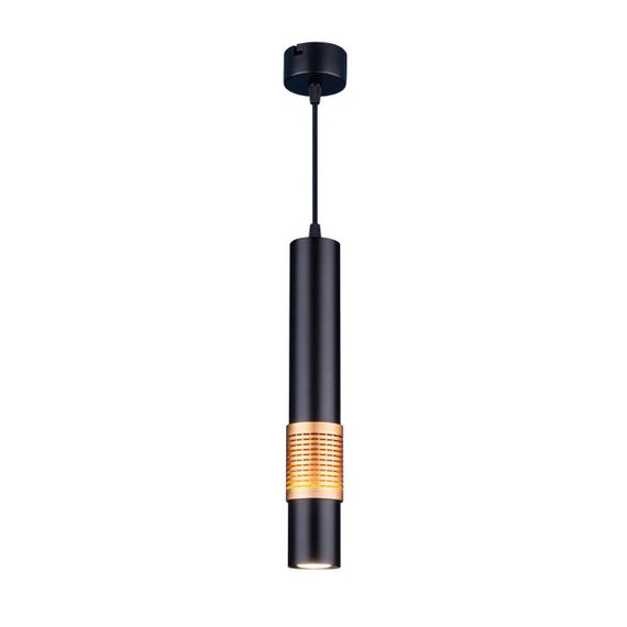 Подвесной светильник Elektrostandard DLN001 MR16 9W 4200K черный матовый/золото a045509