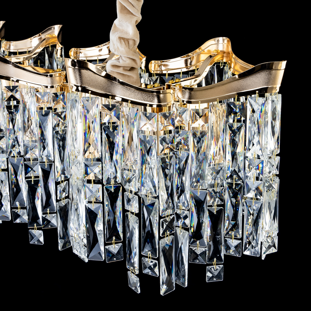 Citilux Моника CL308202 Люстра хрустальная подвесная Золото