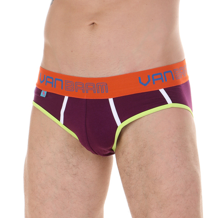 Трусы мужские брифы бордовые Van Baam VB45192