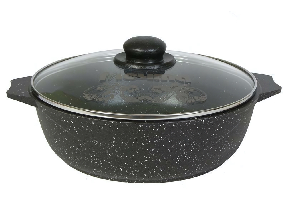 Жаровня 2,4л Гранит black