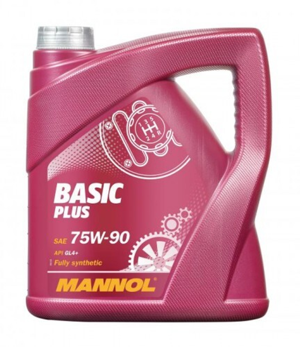 MANNOL 8108 Basic Plus 75W90 GL-4+ синт Масло трансмиссионное, 4л