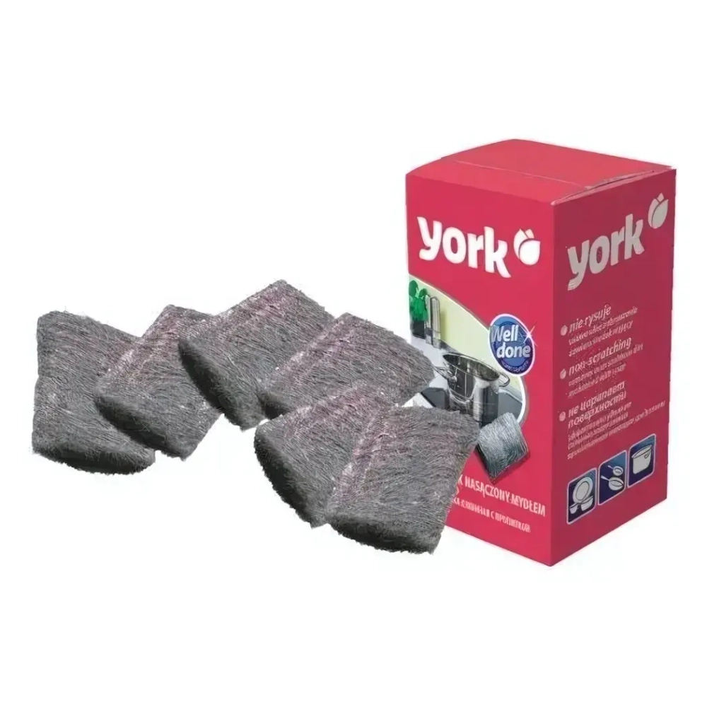 Губка металлическая с пропиткой 6шт