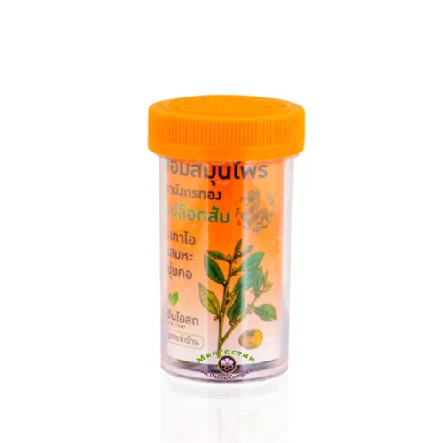 Натуральные травяные шарики от кашля и боли в горле с апельсином Herbal One