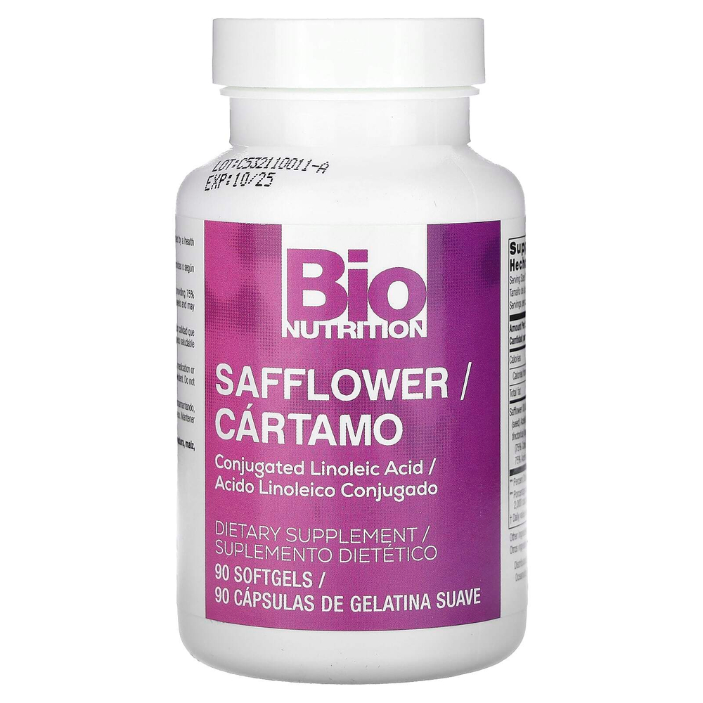 Bio Nutrition, Сафлор, 1000 мг, 90 мягких таблеток