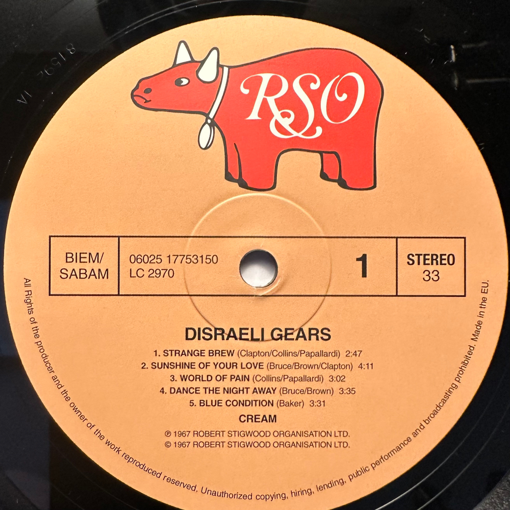 Cream- Disraeli Gears (Европа 2008г.)